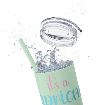 Skinny Tumbler with Straw, 20oz | Capricorn