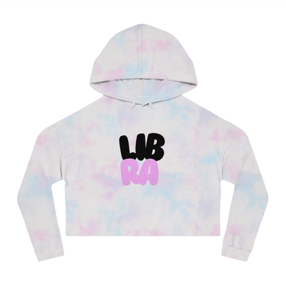 Women’s Cropped Hooded Sweatshirt- Libra