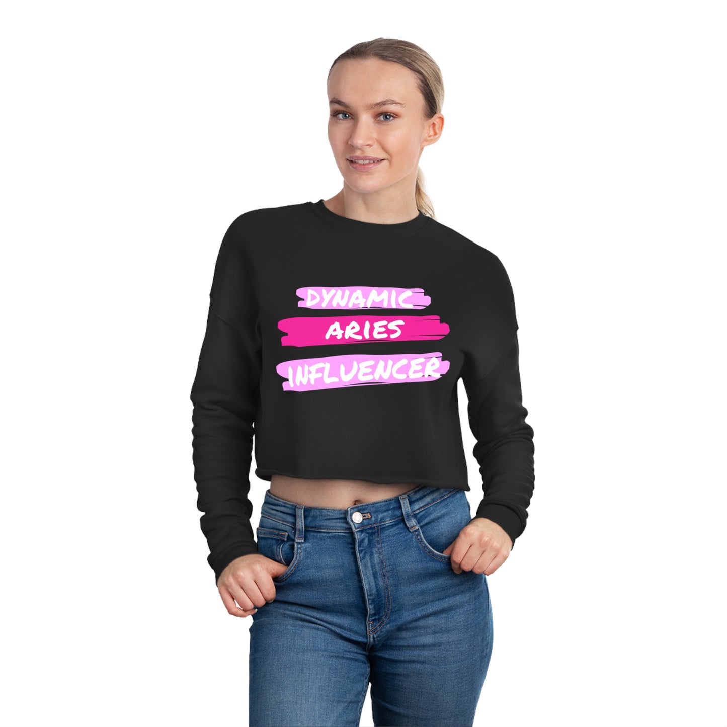 Aries Dynamic | Women's Cropped Sweatshirt