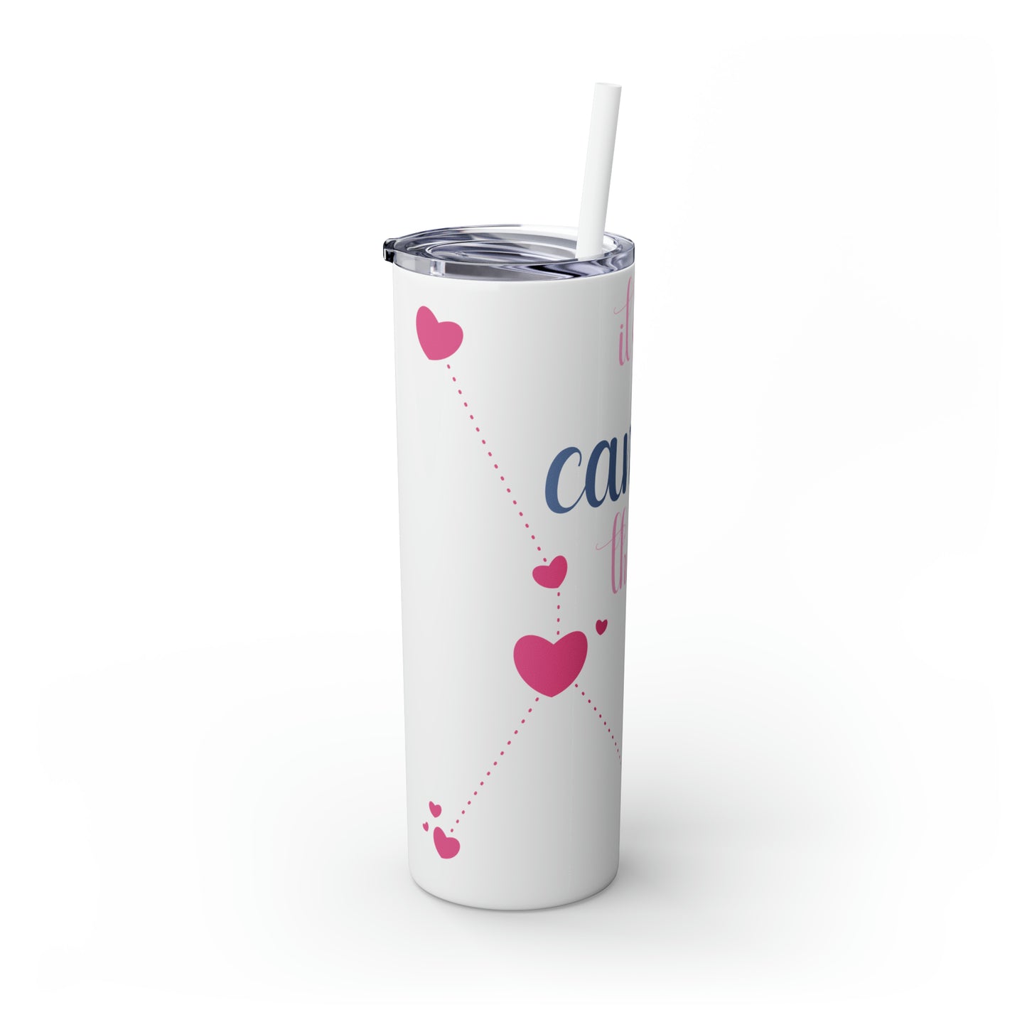 Skinny Tumbler with Straw, 20oz | Cancer