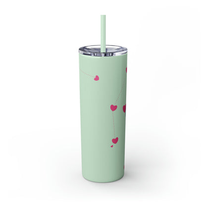 Skinny Tumbler with Straw, 20oz | Aquarius