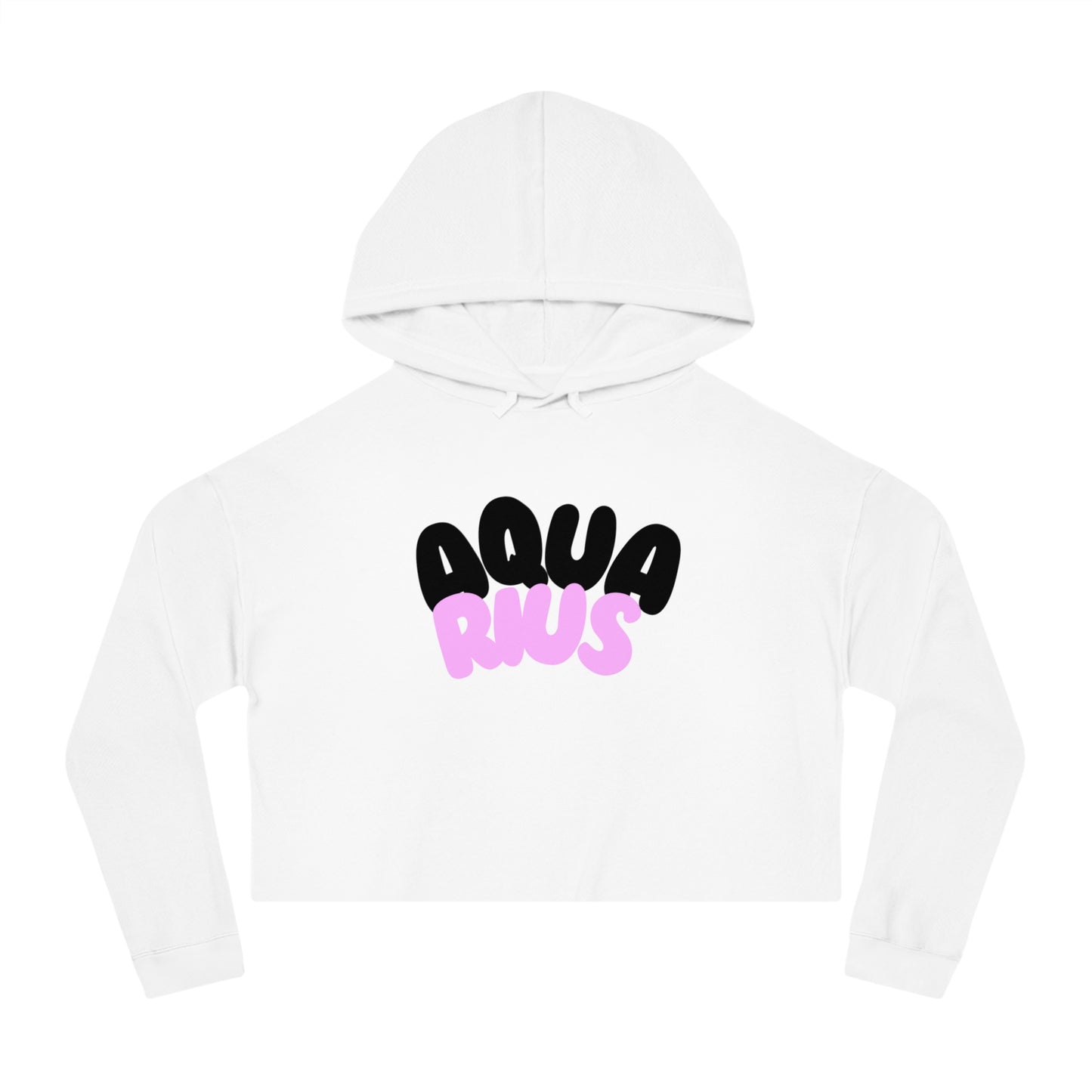 Women’s Cropped Hooded Sweatshirt- Aquarius