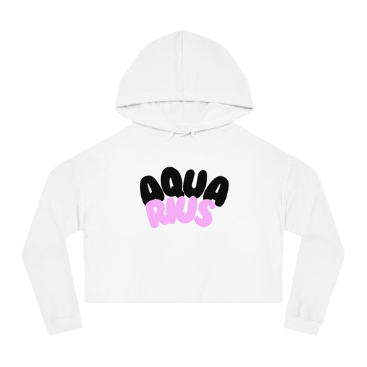 Women’s Cropped Hooded Sweatshirt- Aquarius