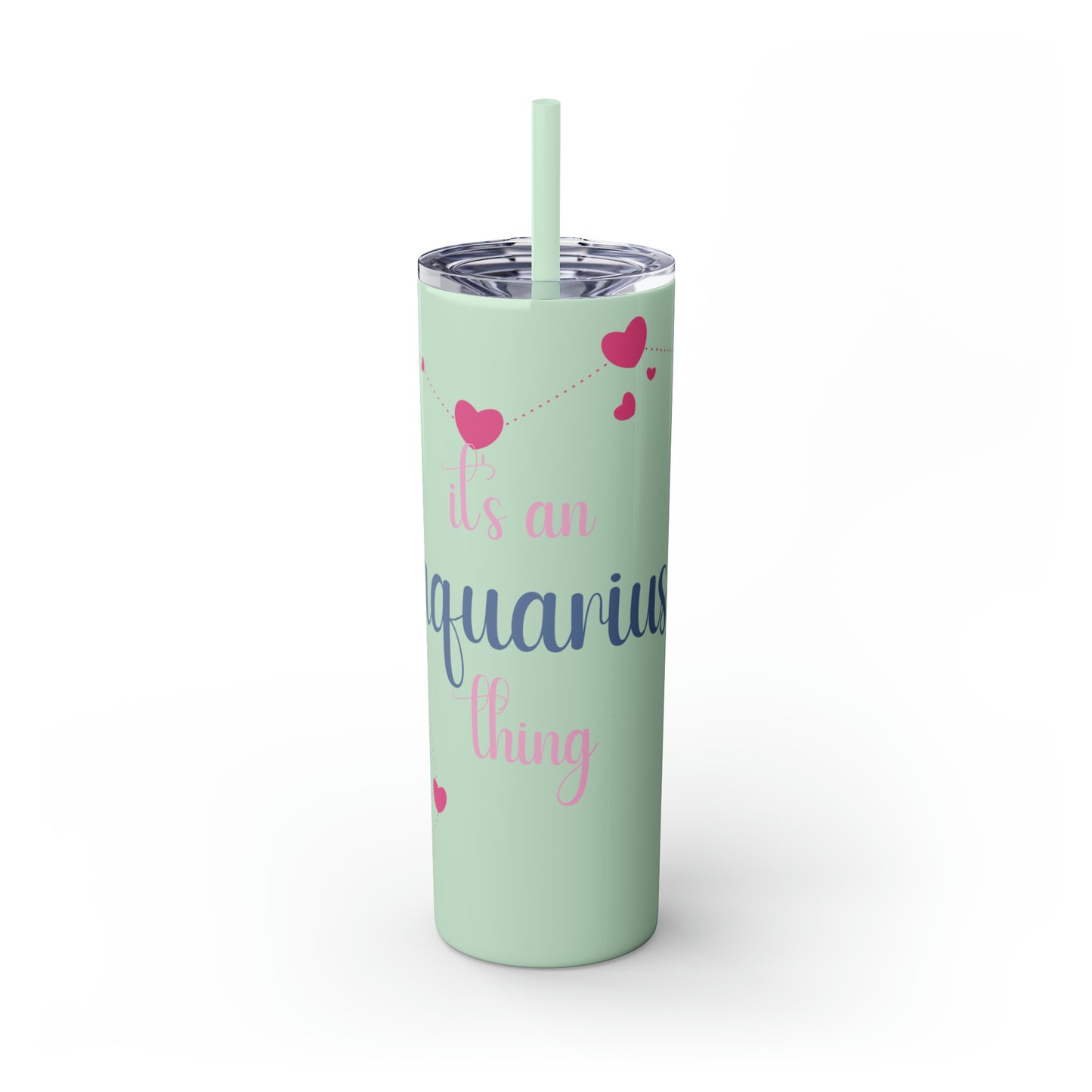 Skinny Tumbler with Straw, 20oz | Aquarius