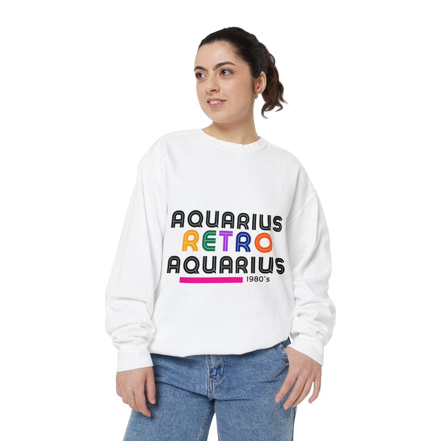 Crew Neck Sweatshirt- Aquarius