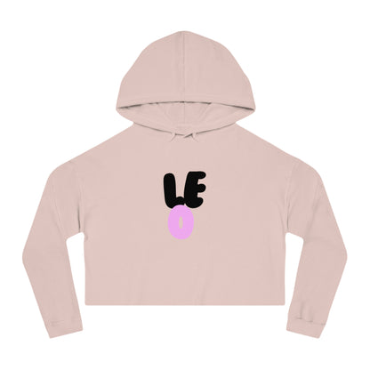 Women’s Cropped Hooded Sweatshirt- Leo