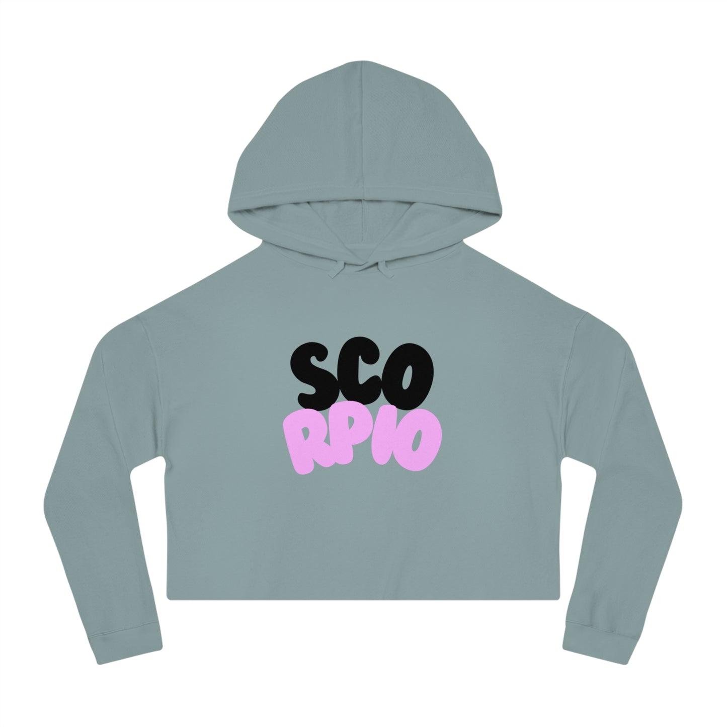 Women’s Cropped Hooded Sweatshirt- Scorpio