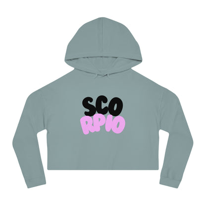 Women’s Cropped Hooded Sweatshirt- Scorpio