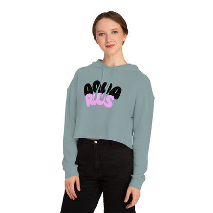 Women’s Cropped Hooded Sweatshirt- Aquarius