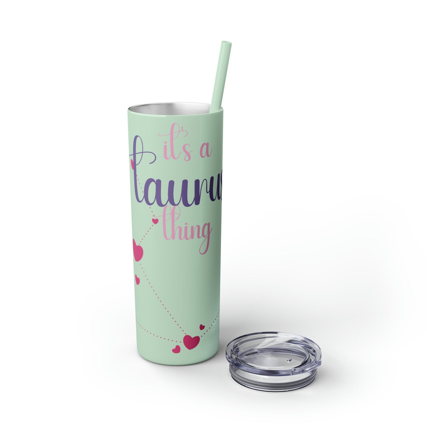 Skinny Tumbler with Straw, 20oz | Taurus