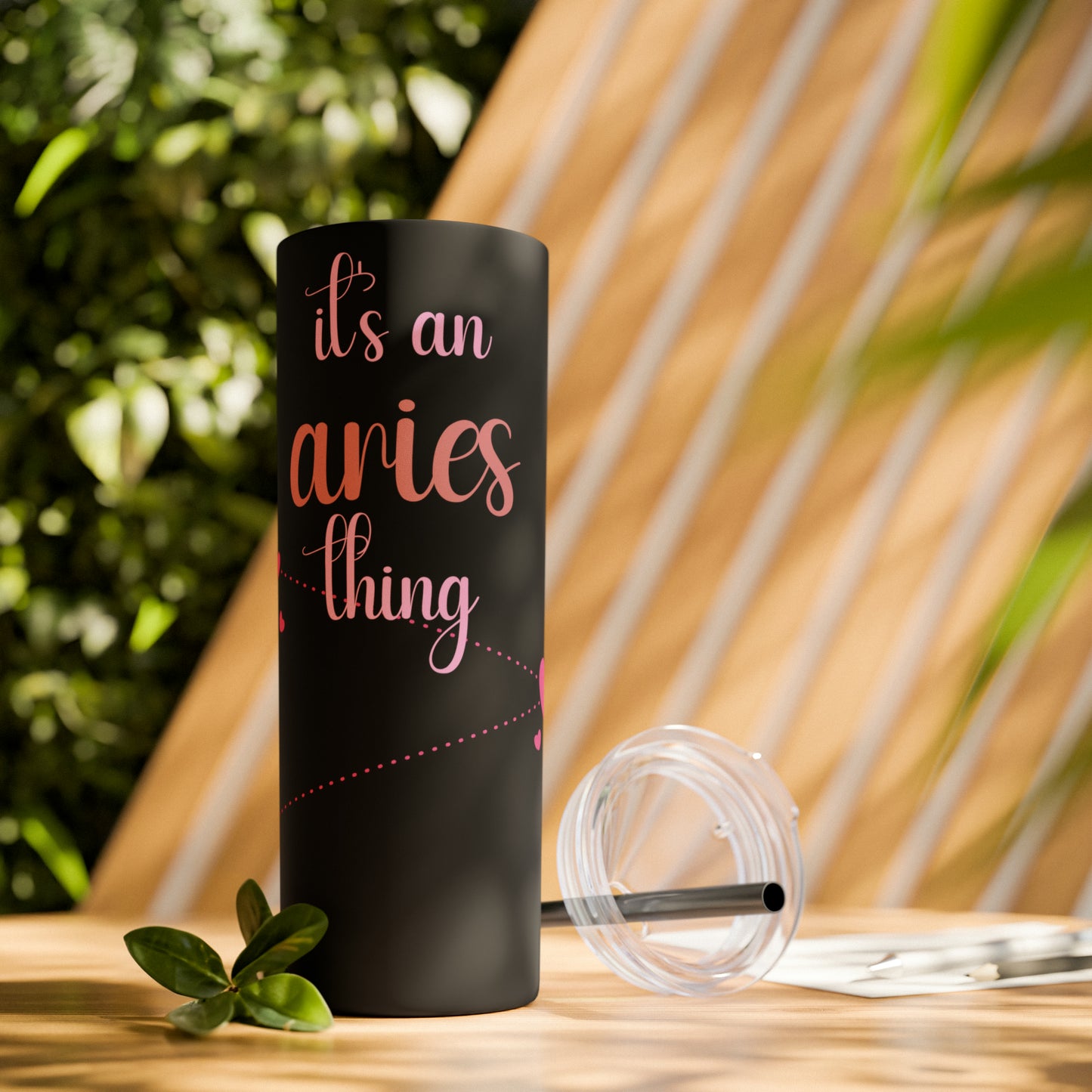 Skinny Tumbler with Straw, 20oz | Aries