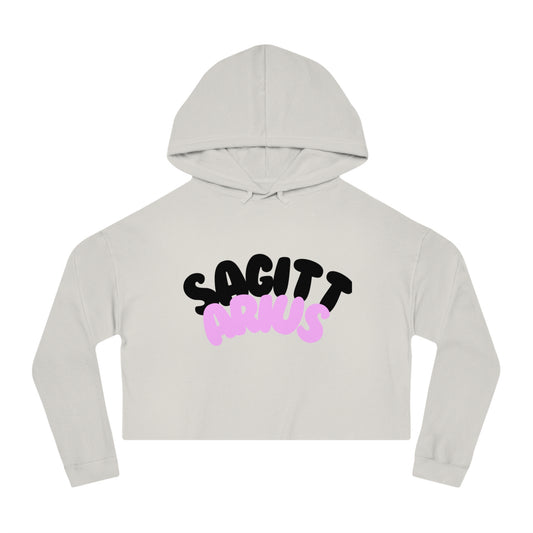 Women’s Cropped Hooded Sweatshirt- Sagittarius