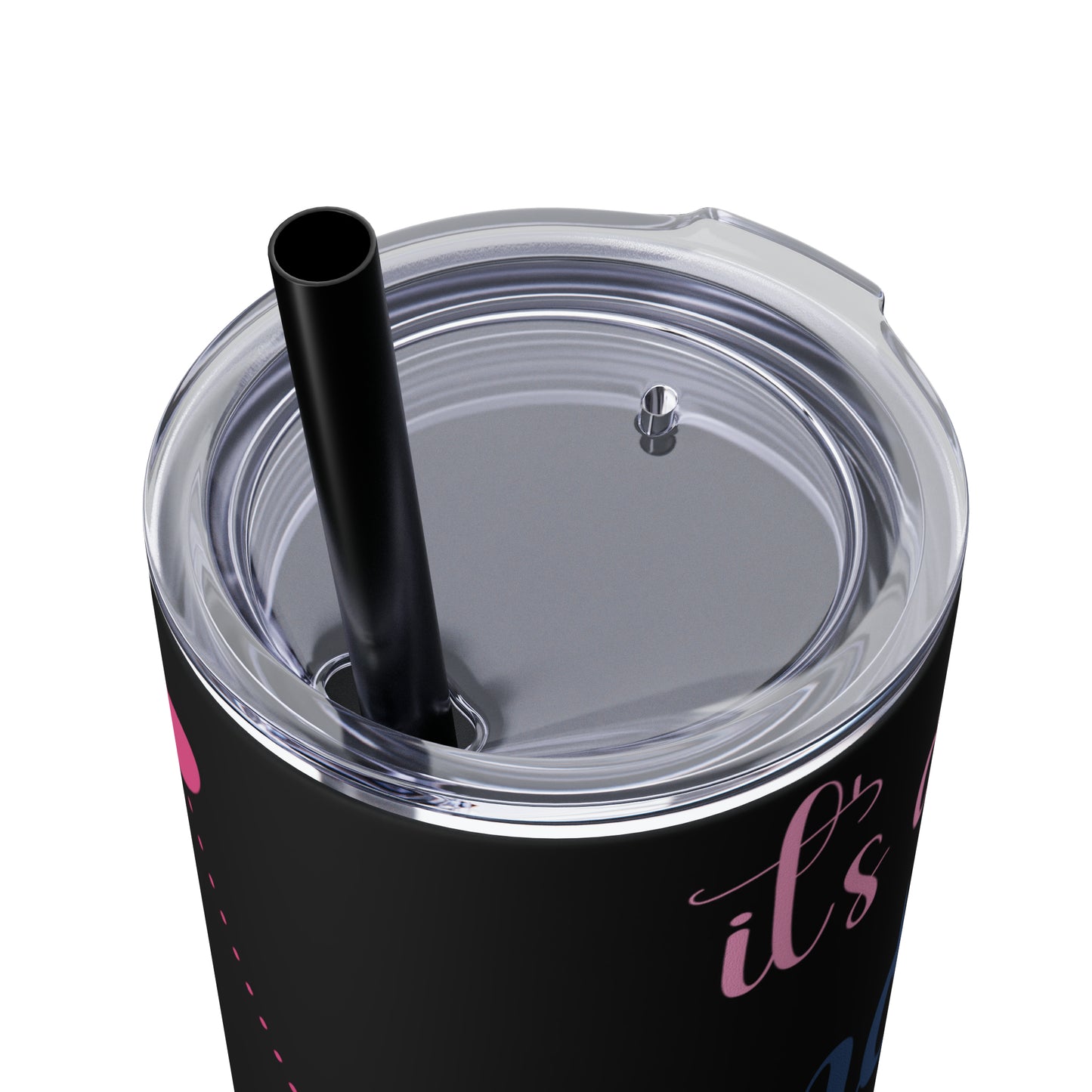 Skinny Tumbler with Straw, 20oz | Cancer