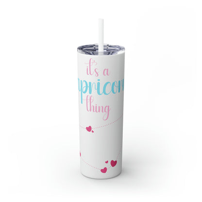 Skinny Tumbler with Straw, 20oz | Capricorn