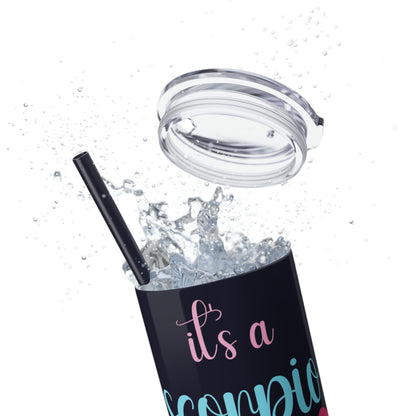 Skinny Tumbler with Straw, 20oz | Scorpio