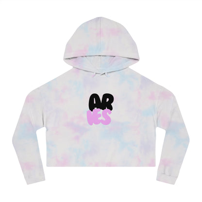 Women’s Cropped Hooded Sweatshirt- Aries