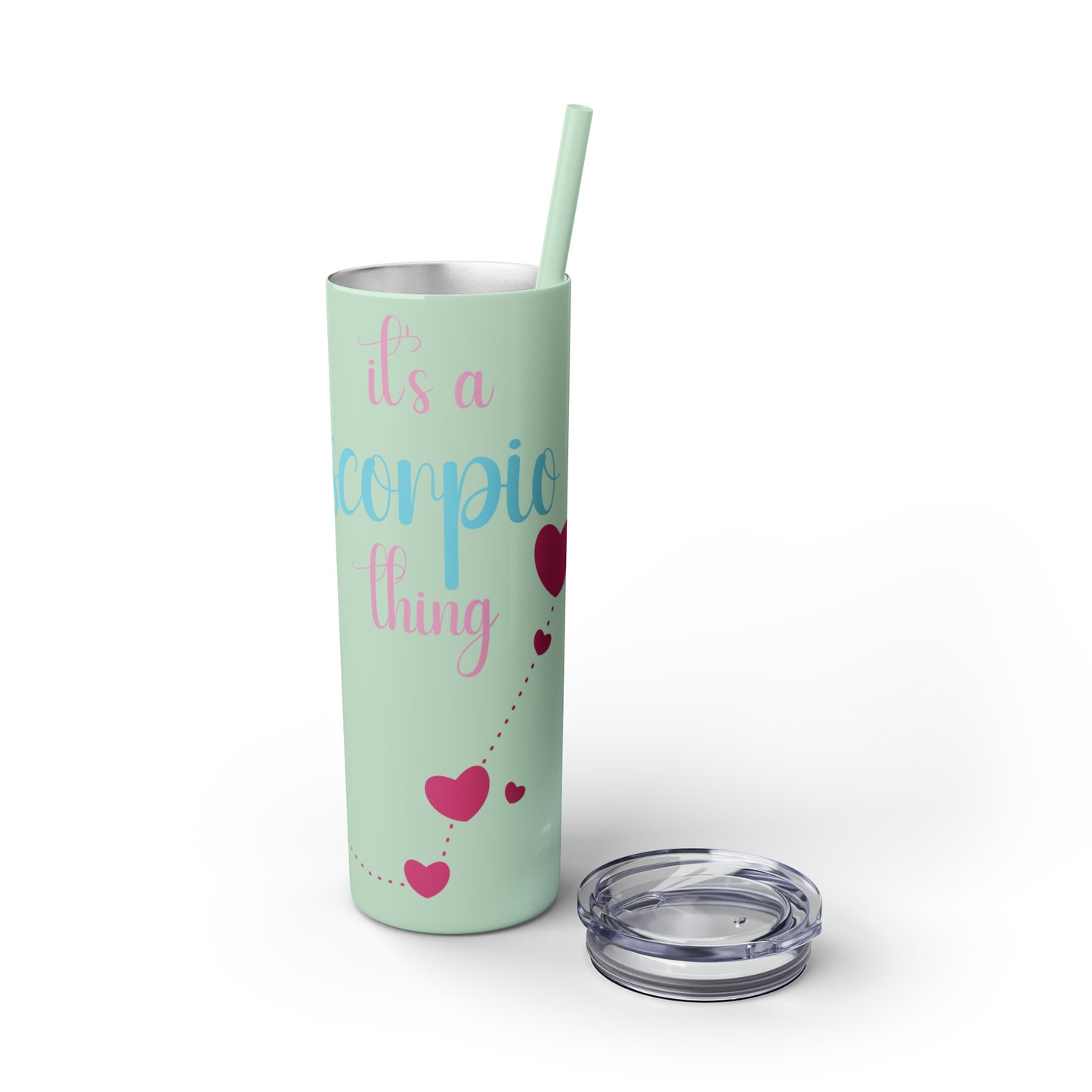 Skinny Tumbler with Straw, 20oz | Scorpio