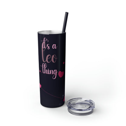 Skinny Tumbler with Straw, 20oz | Leo