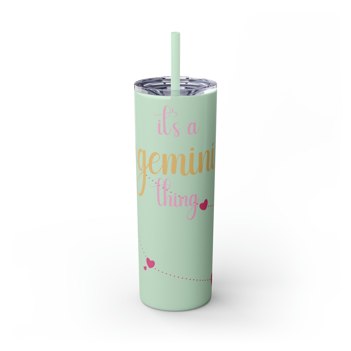 Skinny Tumbler with Straw, 20oz | Gemini