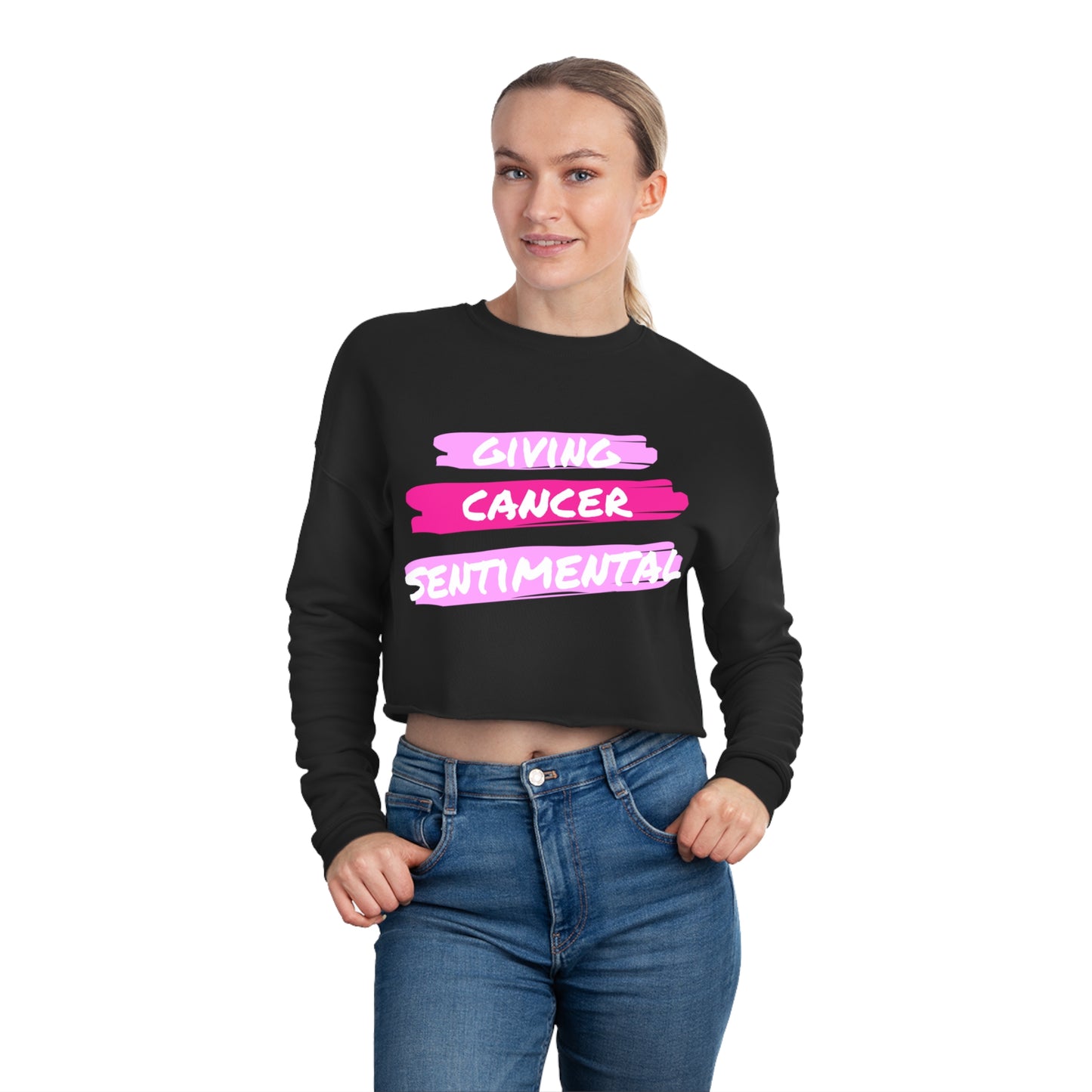 Cancer Giving | Women's Cropped Sweatshirt