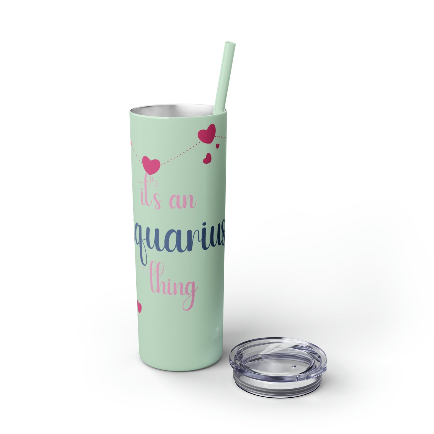 Skinny Tumbler with Straw, 20oz | Aquarius