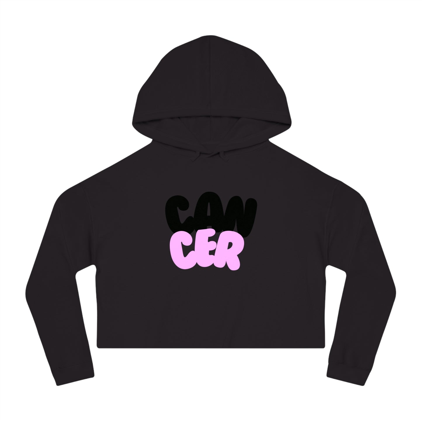 Women’s Cropped Hooded Sweatshirt- Cancer