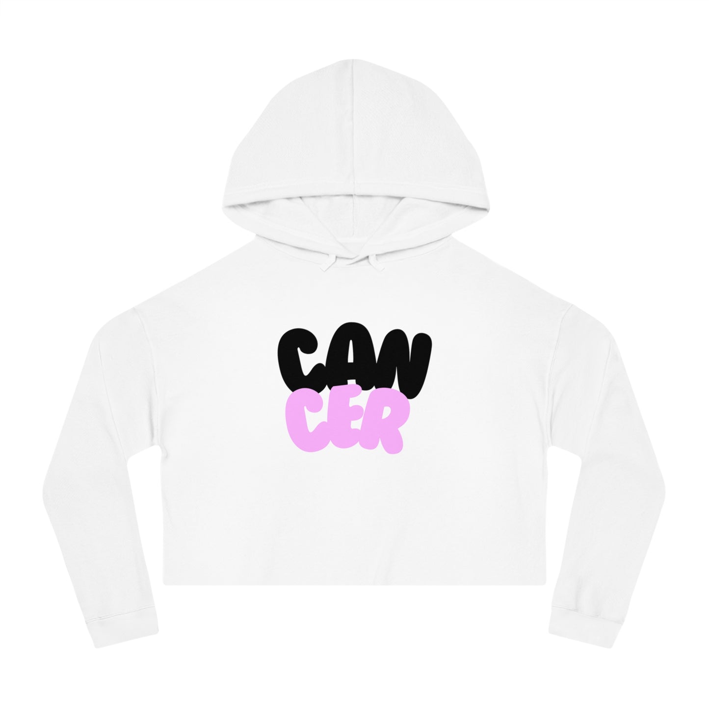 Women’s Cropped Hooded Sweatshirt- Cancer