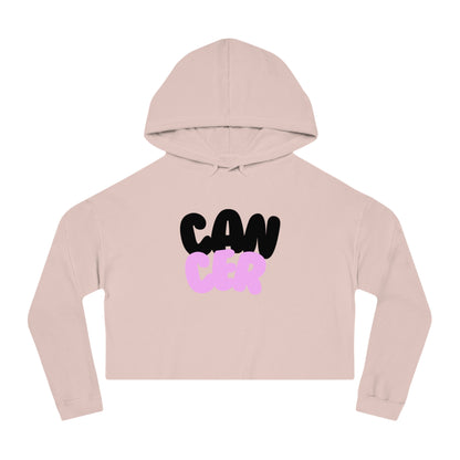 Women’s Cropped Hooded Sweatshirt- Cancer