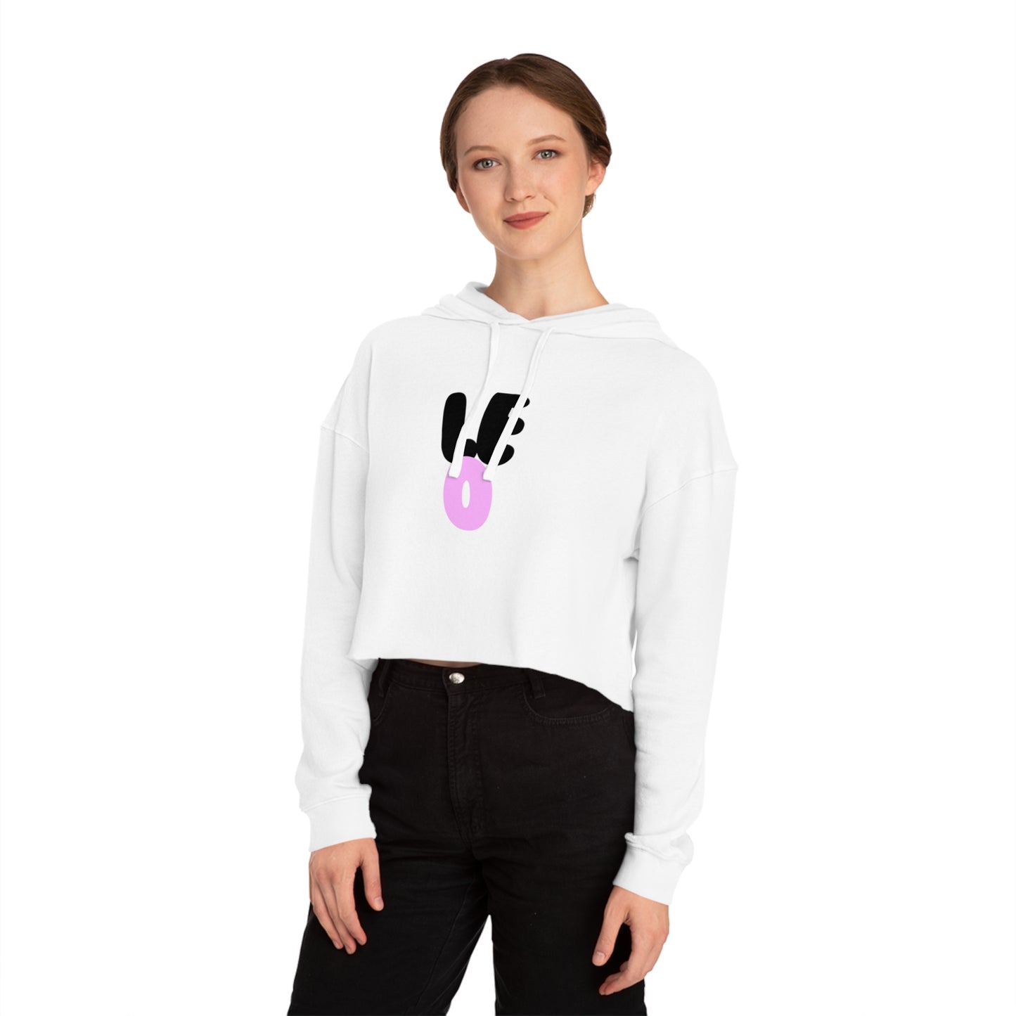 Women’s Cropped Hooded Sweatshirt- Leo