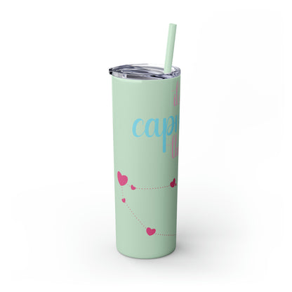 Skinny Tumbler with Straw, 20oz | Capricorn