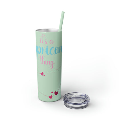 Skinny Tumbler with Straw, 20oz | Capricorn