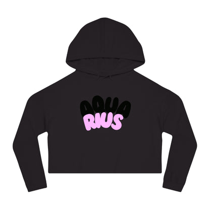 Women’s Cropped Hooded Sweatshirt- Aquarius