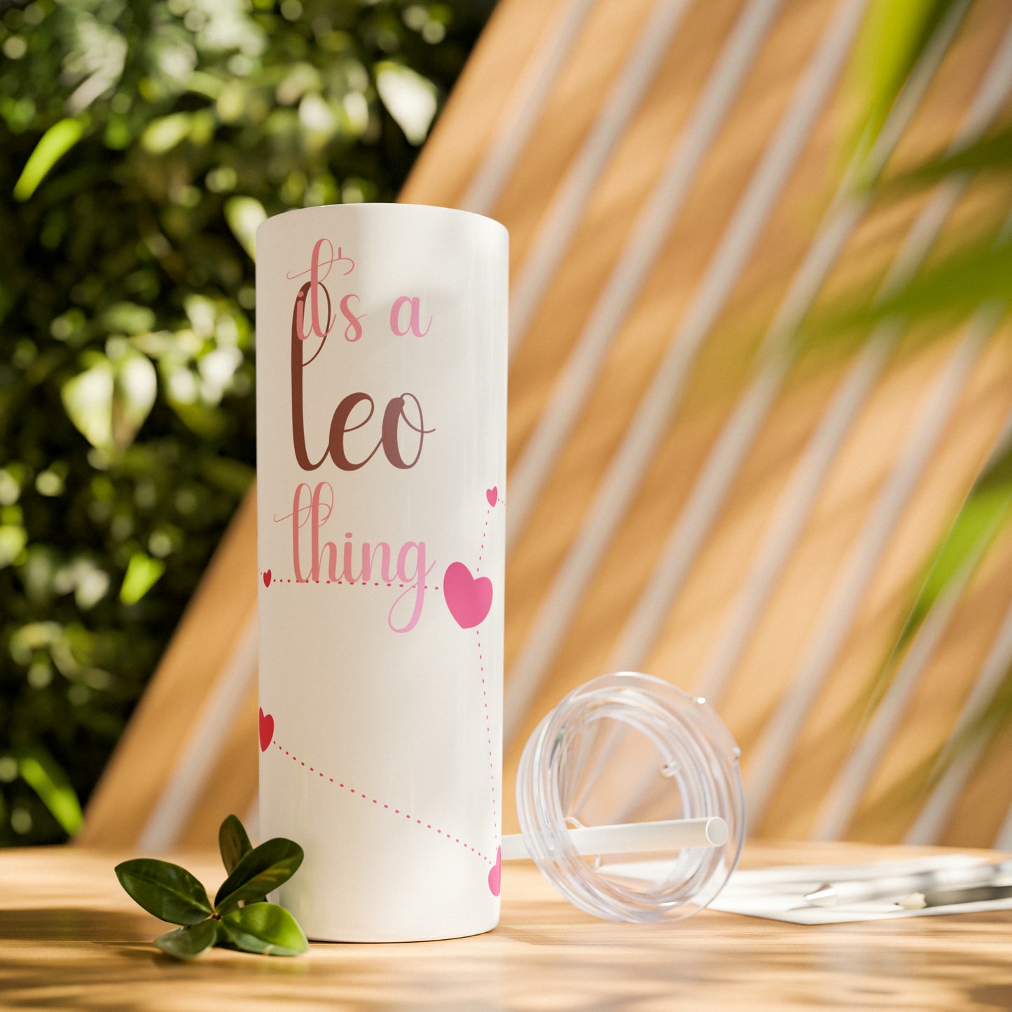 Skinny Tumbler with Straw, 20oz | Leo