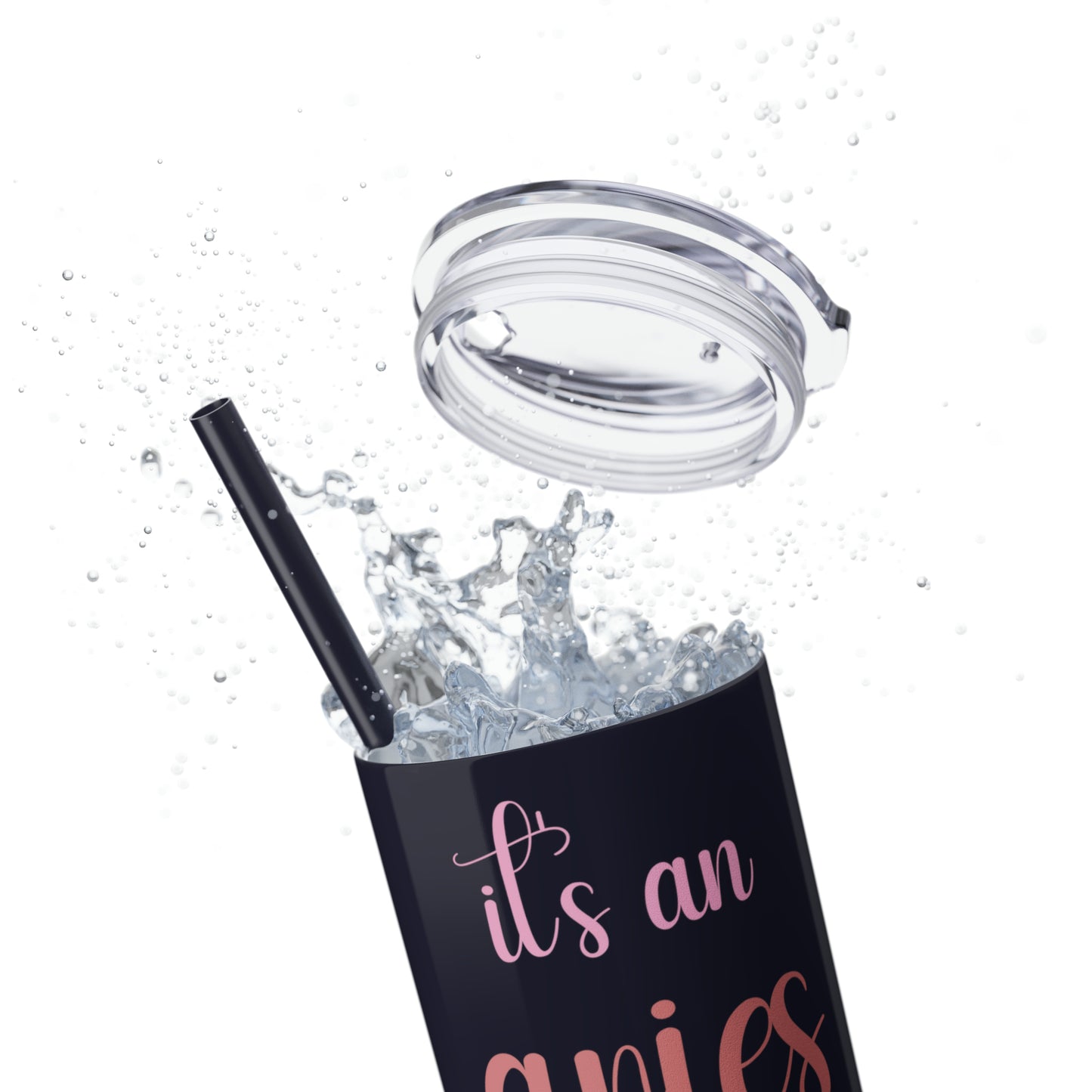 Skinny Tumbler with Straw, 20oz | Aries