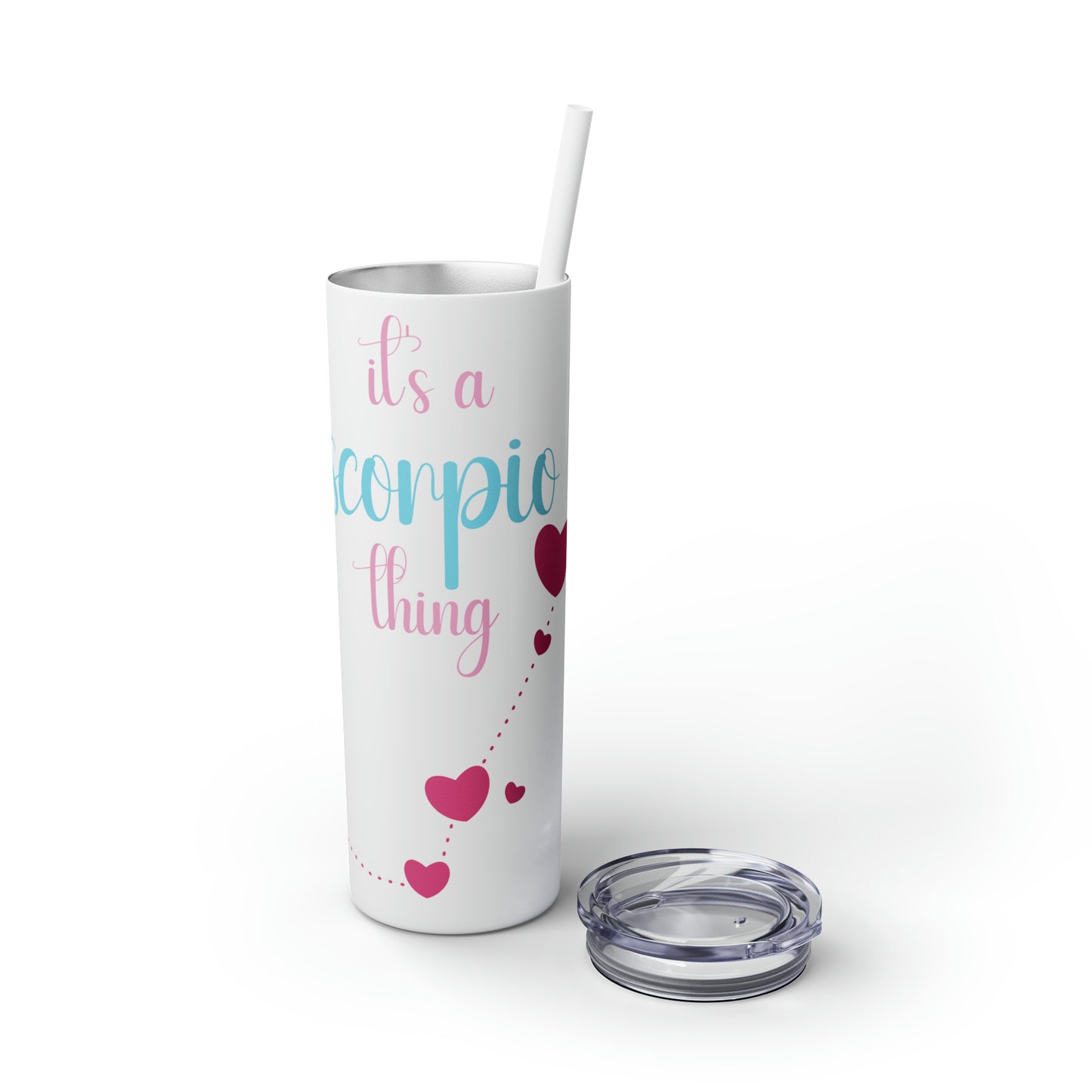 Skinny Tumbler with Straw, 20oz | Scorpio