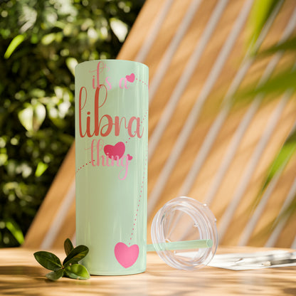 Skinny Tumbler with Straw, 20oz | Libra