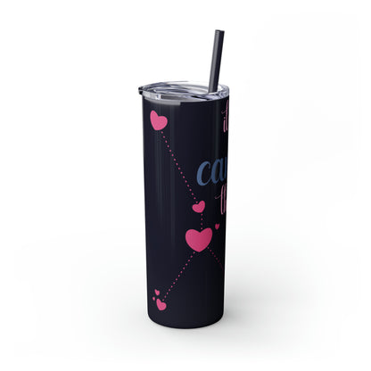 Skinny Tumbler with Straw, 20oz | Cancer