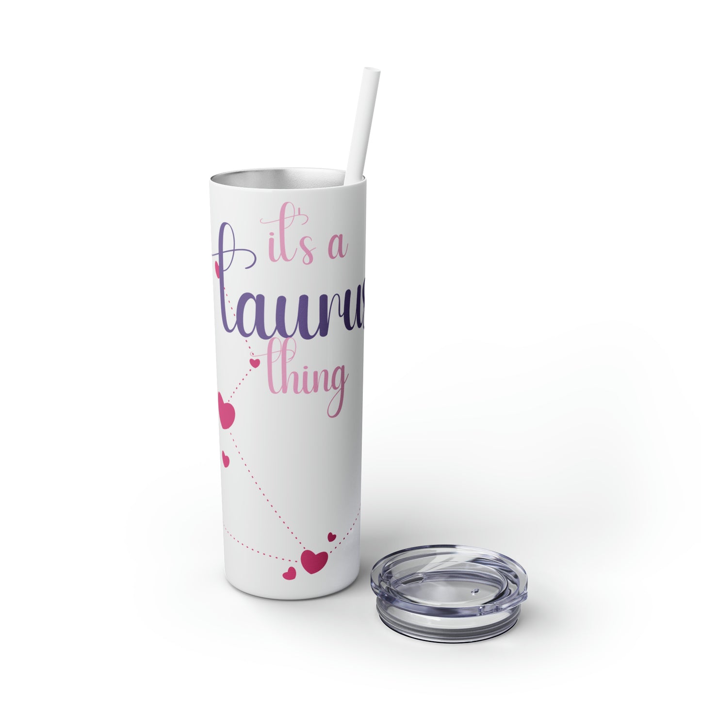 Skinny Tumbler with Straw, 20oz | Taurus