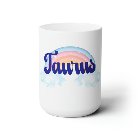 Taurus Ceramic Rainbow Mug 15oz