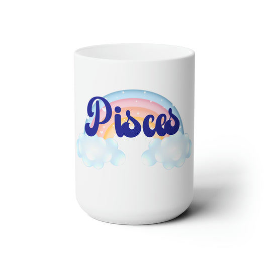 Pisces Ceramic Rainbow Mug 15oz