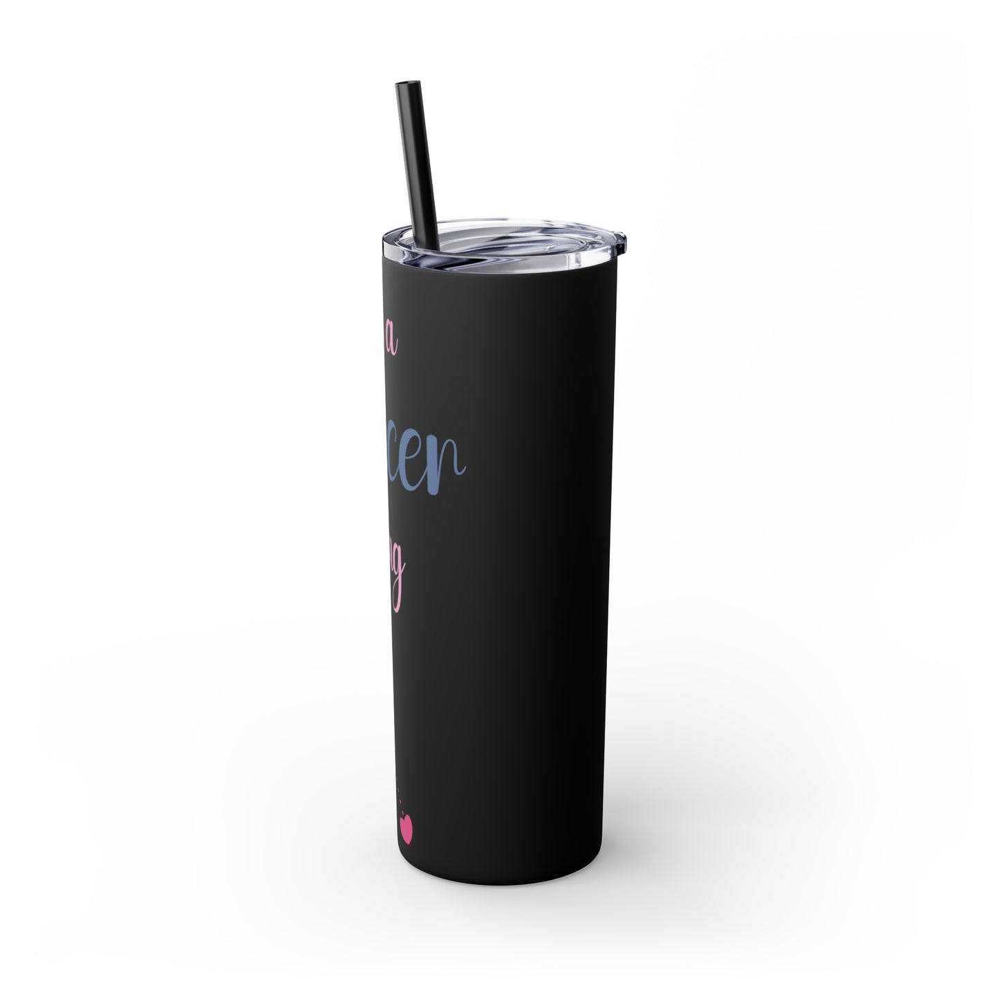 Skinny Tumbler with Straw, 20oz | Cancer