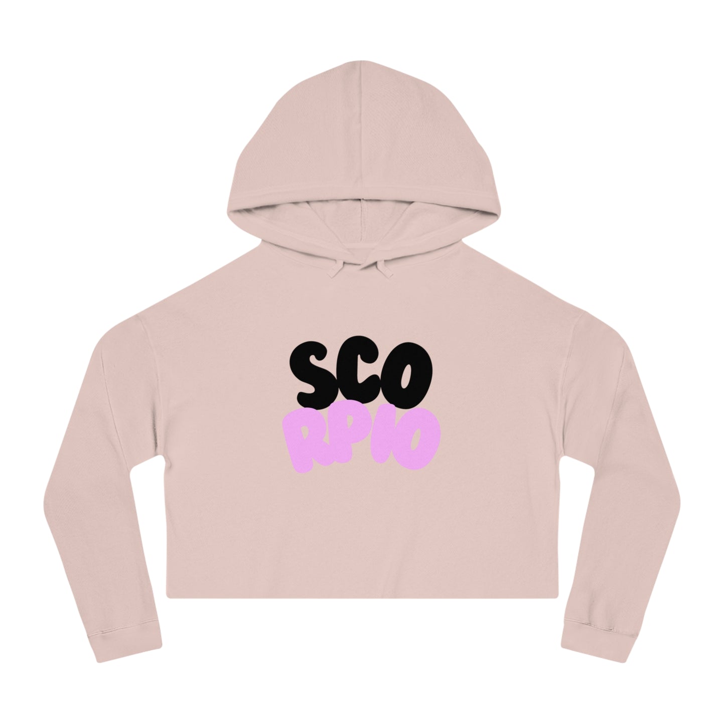 Women’s Cropped Hooded Sweatshirt- Scorpio