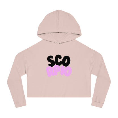 Women’s Cropped Hooded Sweatshirt- Scorpio