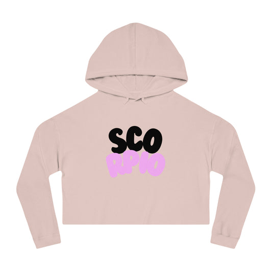 Women’s Cropped Hooded Sweatshirt- Scorpio