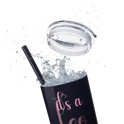 Skinny Tumbler with Straw, 20oz | Leo