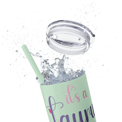 Skinny Tumbler with Straw, 20oz | Taurus