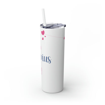 Skinny Tumbler with Straw, 20oz | Aquarius