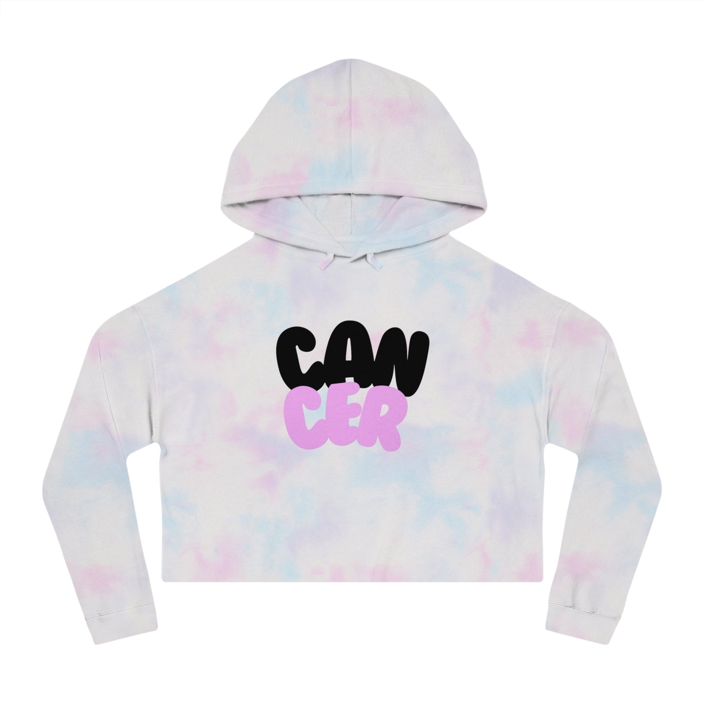 Women’s Cropped Hooded Sweatshirt- Cancer