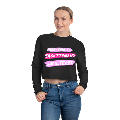 Sagittarius Free-Spirited | Women's Cropped Sweatshirt