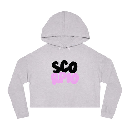 Women’s Cropped Hooded Sweatshirt- Scorpio